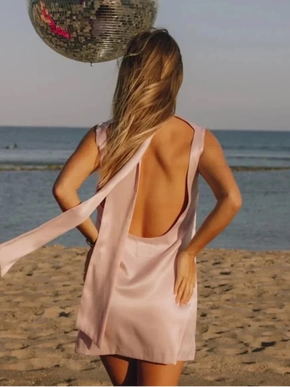 Daily Drills Silly Mini Pink Dress Size Medium - Picture 3 of 9